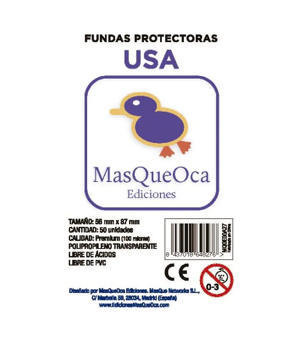 MasQueOca - Fundas Premium USA (50 Uds) 56x87 mm 1