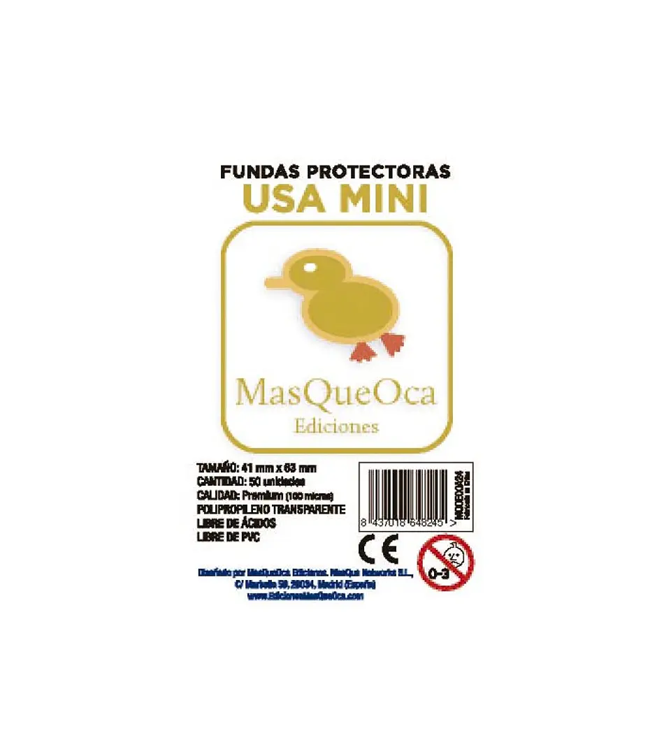 MasQueOca - Fundas Premium USA Mini (50 Uds) 41x63 mm 1