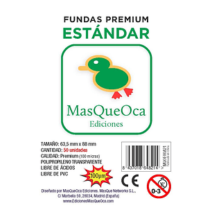 MasQueOca - Fundas Premium Estandar (50 Uds) 63,5x88 mm