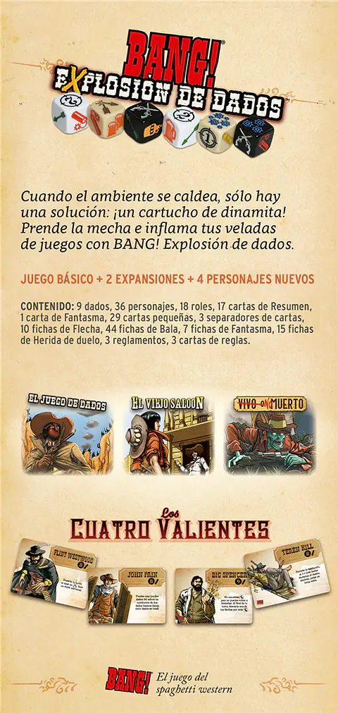 Bang! Explosión de dados - Español