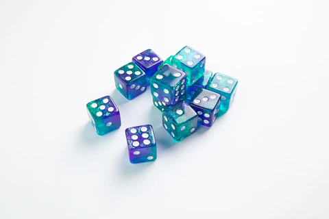 GG GALAXY SERIES - NEPTUNE - D6 DICE SET 16 MM (12 PCS)