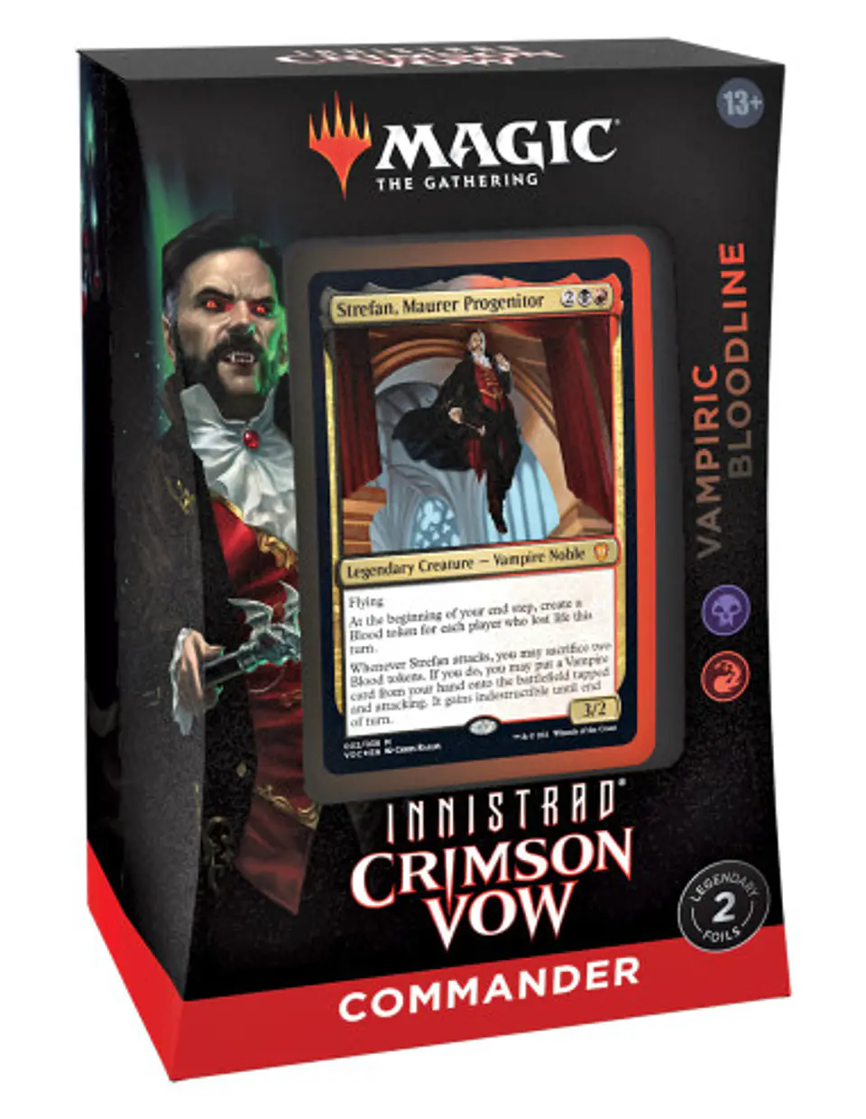 MTG Innistrad: Compromiso Escarlata - Mazo Commander Linaje Vampírico - Inglés/Español 1