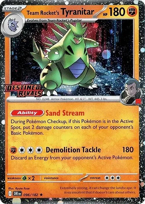 Pokémon - Deck Team Rocket's Tyranitar - Prerelease - Inglés
