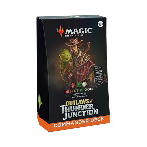 MTG Outlaws of Thunder Junction Commander Deck - Desert Bloom - Inglés