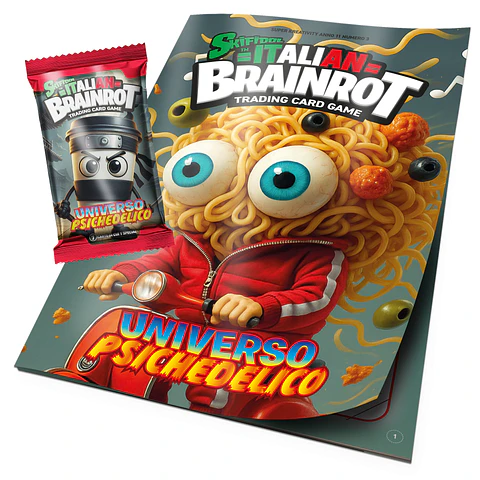 Italian Brainrot Trading Card Game Album + Sobre 