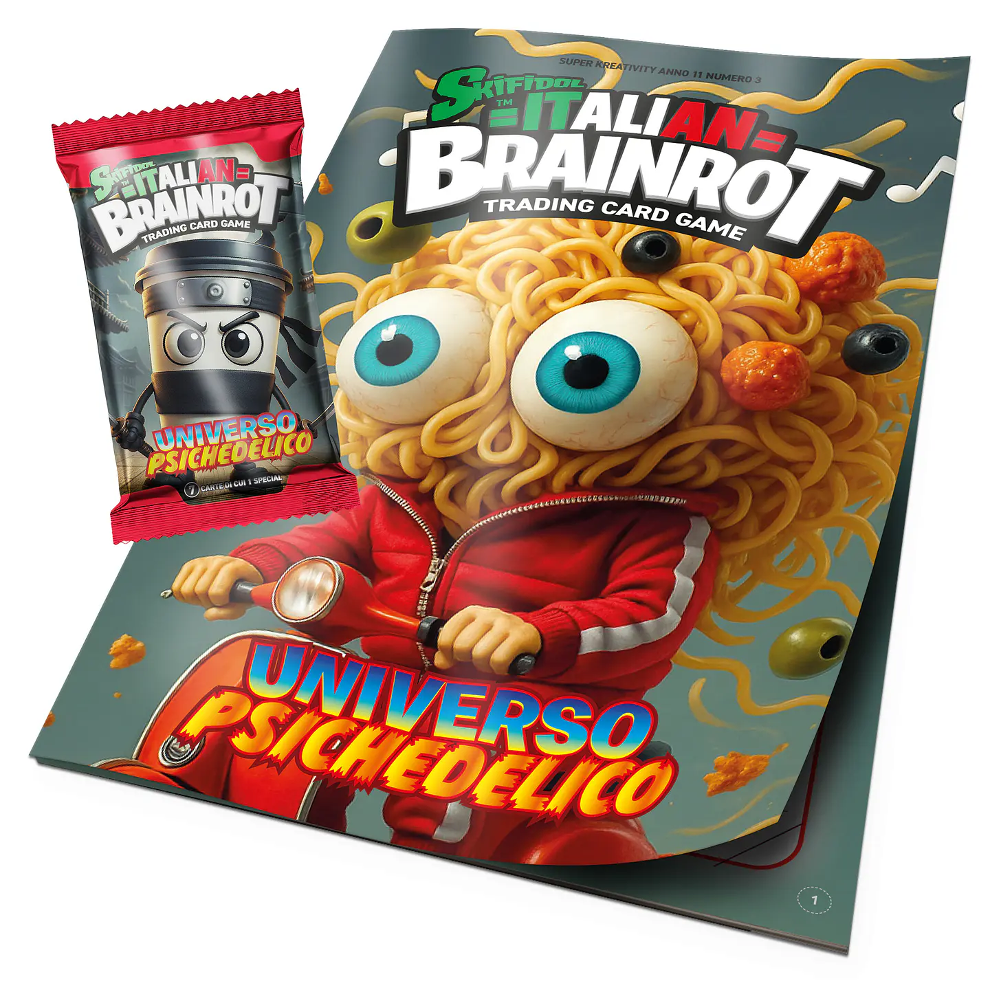 Italian Brainrot Trading Card Game Album + Sobre  1