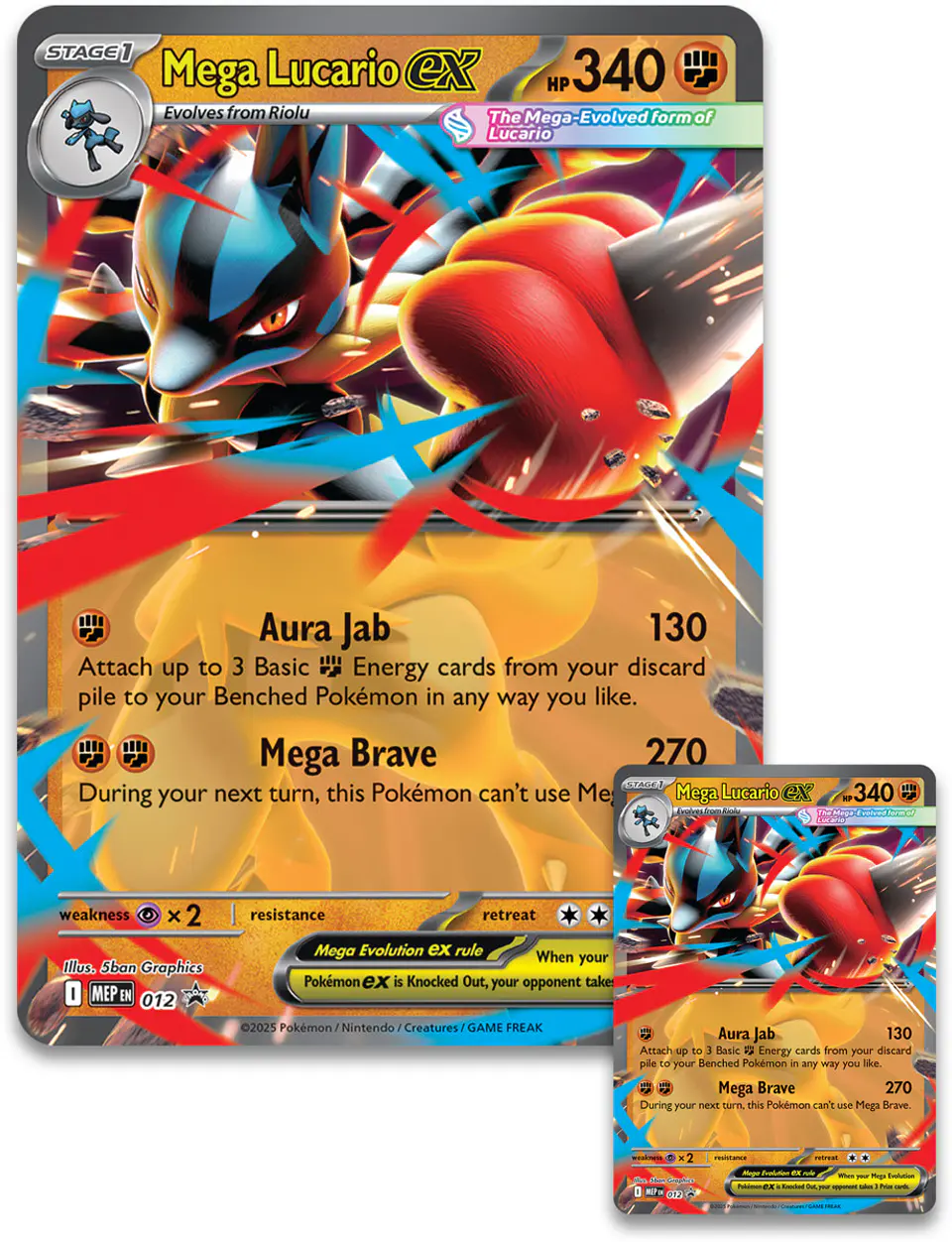 Pokemon TCG Mega Lucario ex Figure Collection - Inglés 3