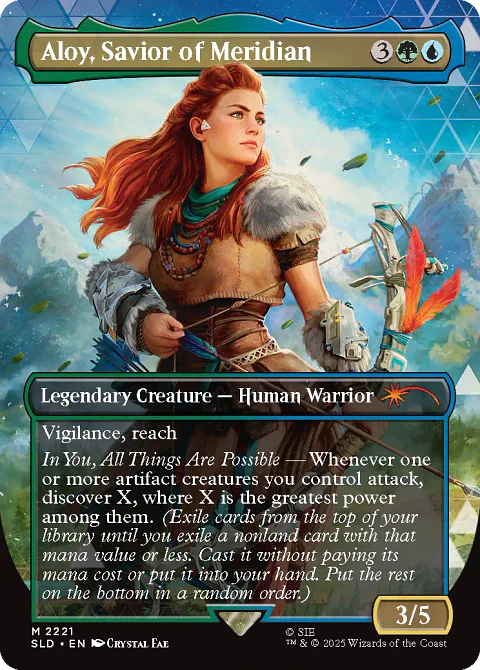 MTG [EN] Secret Lair Drop - Horizon: Zero Dawn: Huntress and the Machines - Regular - Inglés
