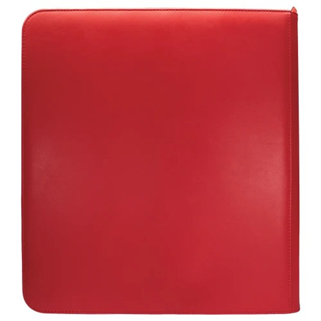 Carpeta Ultra Pro Vivid 12-Pocket Zippered Pro-Binder - Red 1