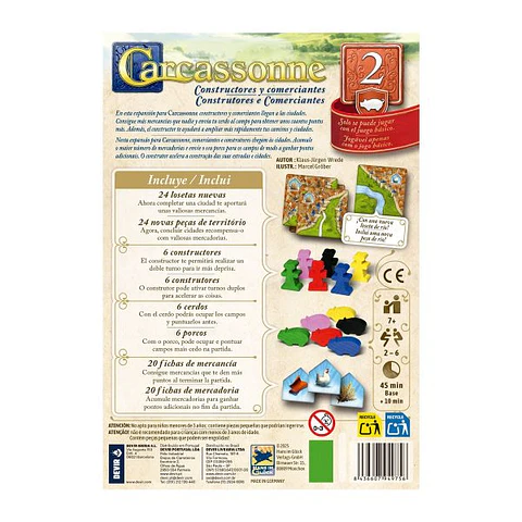Carcassonne: Constructores y Comerciantes (3Edición)