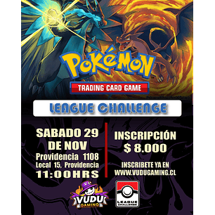 Pokemon TCG: LIGA CHALLENGE - Sábado 29 de Noviembre 2025