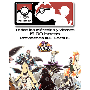 Evento - Todos los Miércoles y Viernes - Liga Pokémon TCG Vudugaming