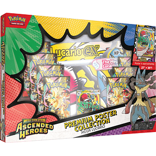 Preventa - Pokemon TCG Mega Evolution - Lucario Ascended Heroes Premium Poster Collection