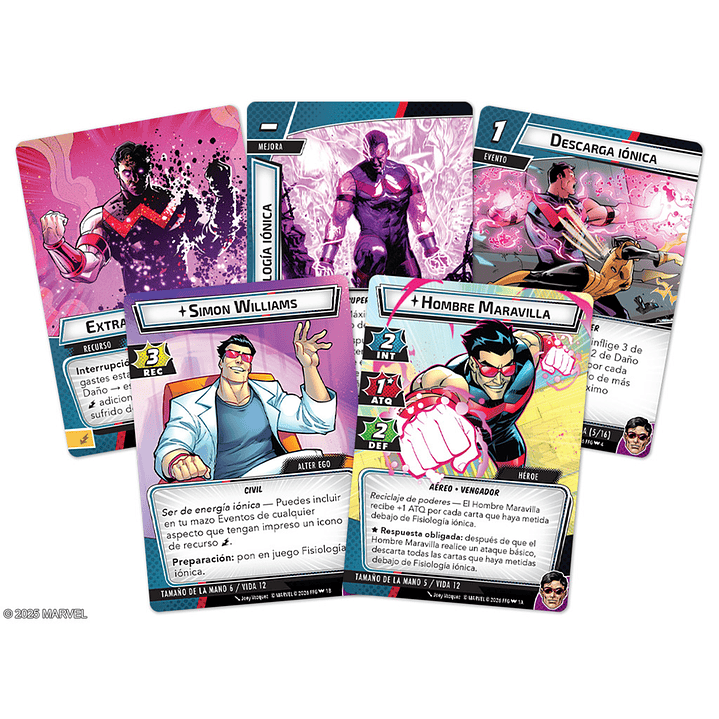 Preventa - Marvel Champions - Wonder Man Hero Pack - Español 2