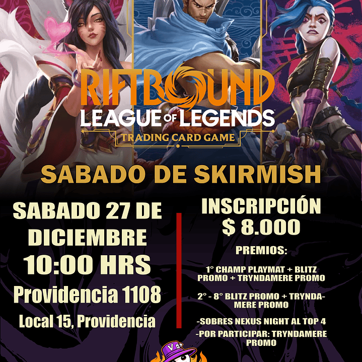 Inscripción Evento Riftbound: Summoner Skirmish 27 de Diciembre 1