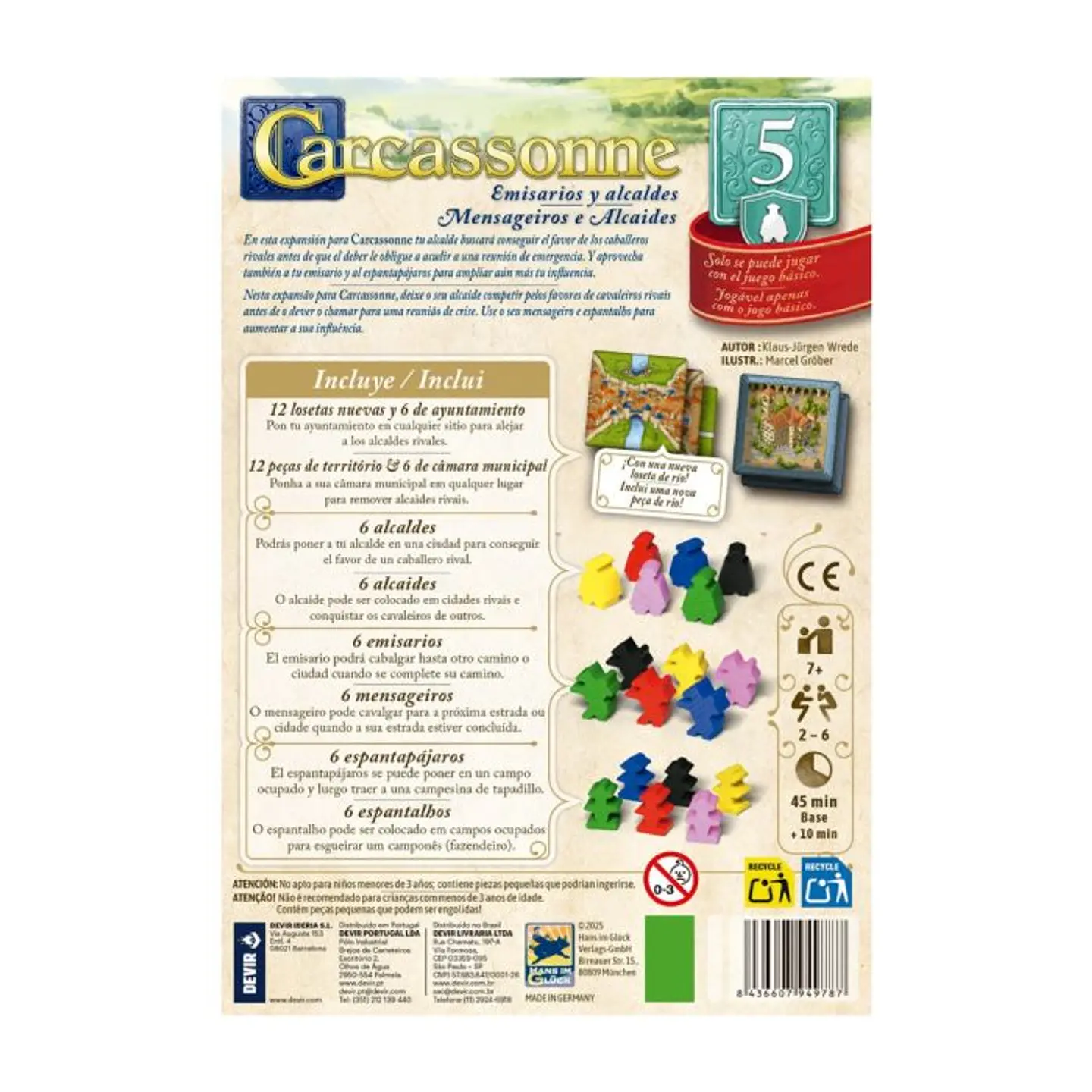 Carcassonne: Emisarios y Alcaldes - Español 2