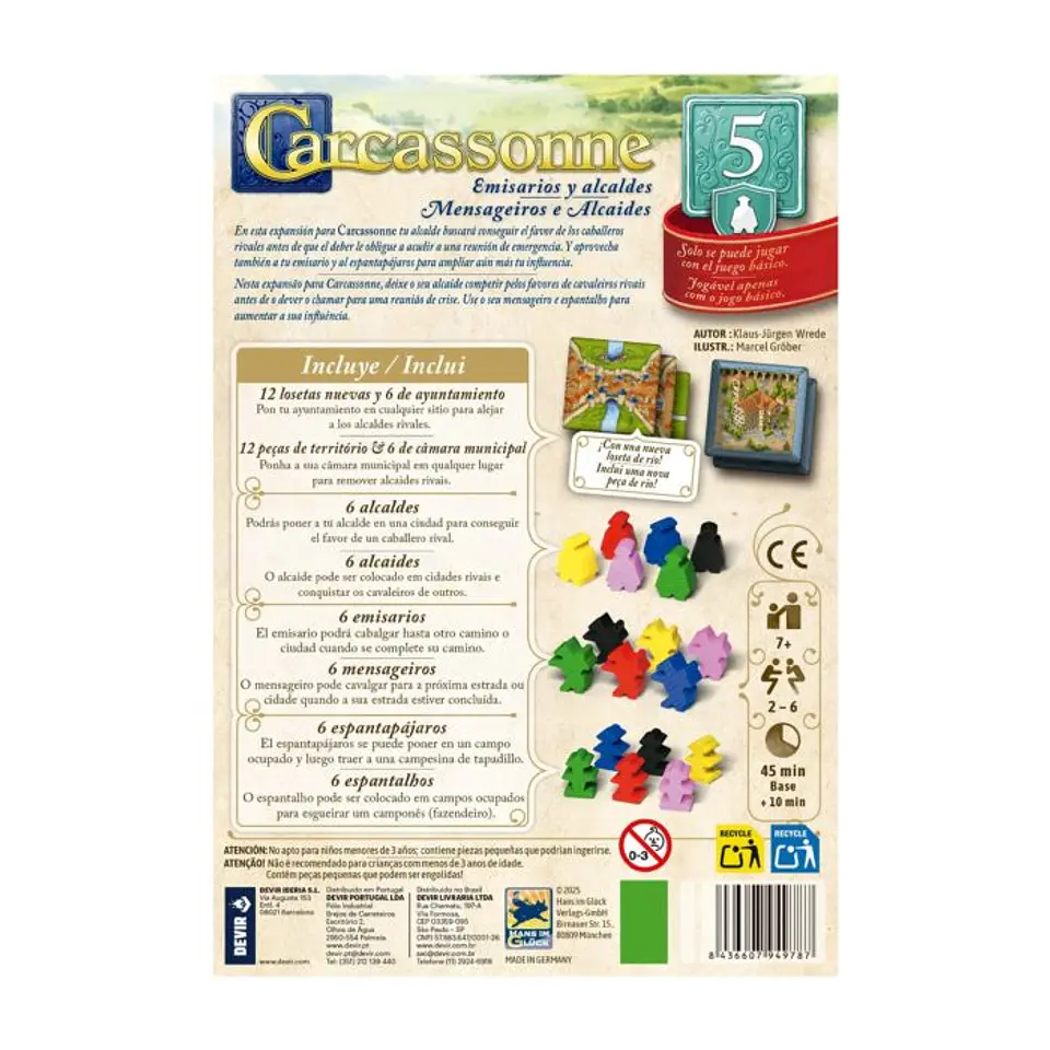 Carcassonne: Emisarios y Alcaldes - Español 2