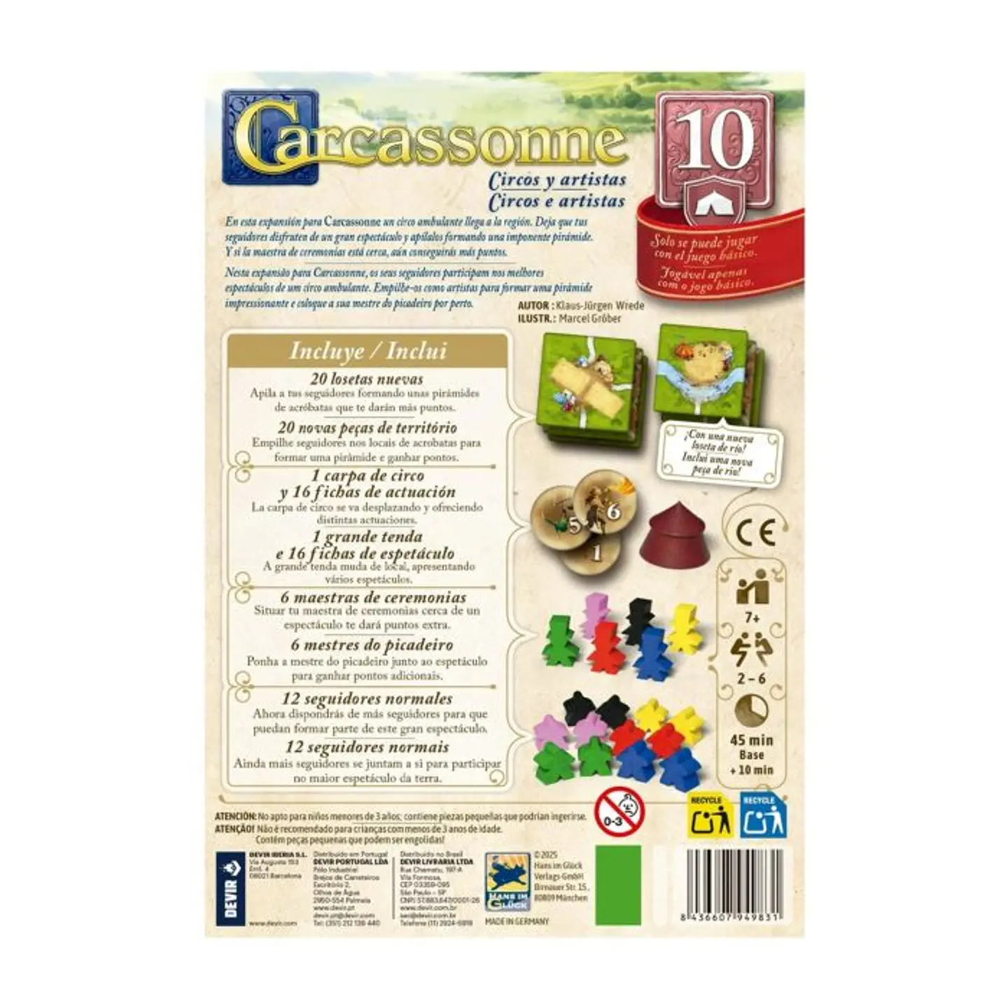 Carcassonne: Circos y Artistas - Español 3