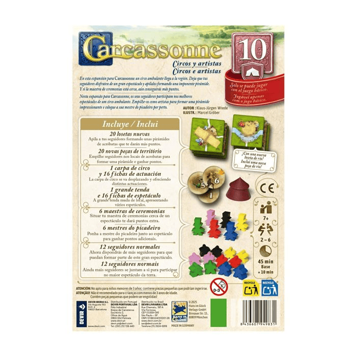 Carcassonne: Circos y Artistas - Español 3