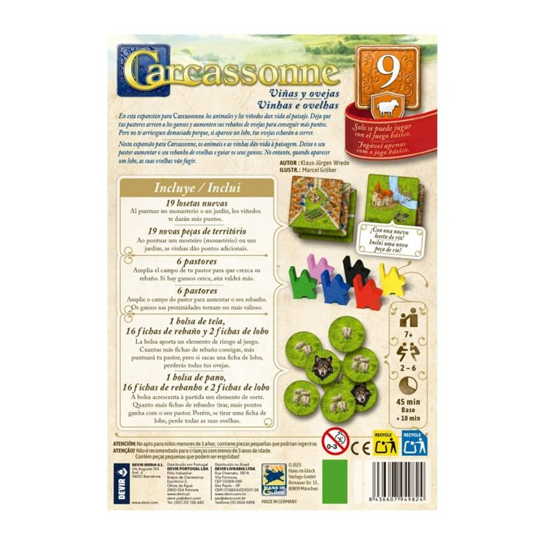 Carcassonne: Viñas y Ovejas - Español 2