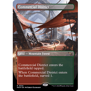 Murders at Karlov Manor Variants: Commercial District (Borderless) - Inglés