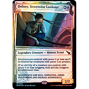 Murders at Karlov Manor Variants Foil: Delney, Streetwise Lookout (0378 - Invisible Ink Dossier) - Inglés