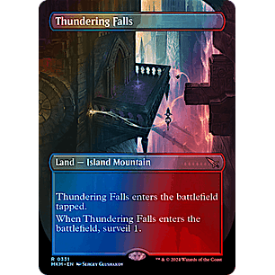 Murders at Karlov Manor Variants Foil: Thundering Falls (Borderless) - Inglés