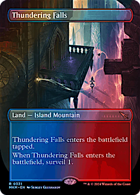 Murders at Karlov Manor Variants Foil: Thundering Falls (Borderless) - Inglés