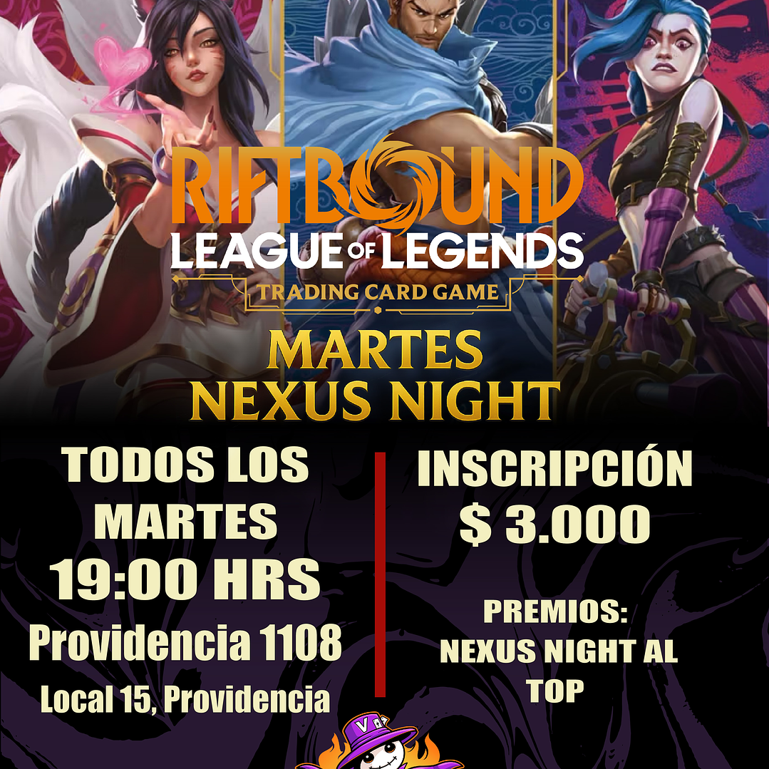 Evento - Todos los Martes - Riftbound Nexus Night en Vudugaming 1