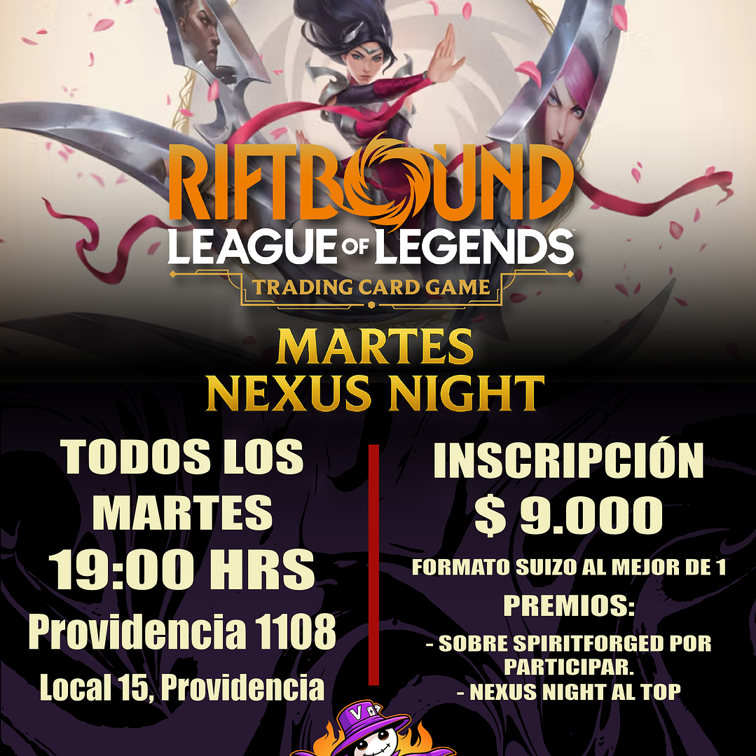 Evento - Todos los Martes - Riftbound Nexus Night en Vudugaming 1