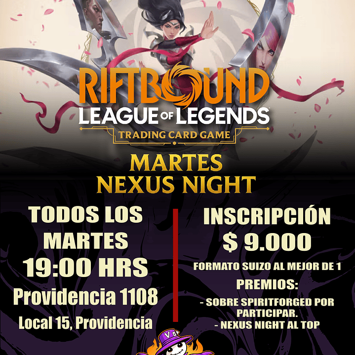 Evento - Todos los Martes - Riftbound Nexus Night en Vudugaming 1