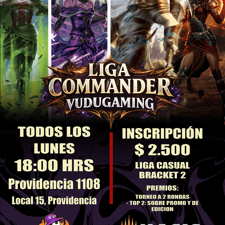 Evento - Todos los Lunes - Liga Magic Commander en Vudugaming 1