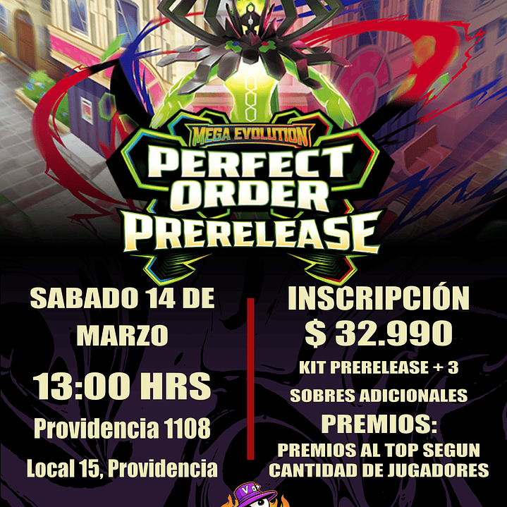 Preventa - Pokémon TCG: Prerelease Perfect Order - Sábado 14 de Marzo 1
