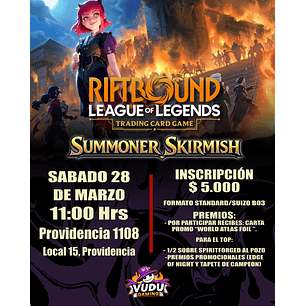 Inscripción Evento Riftbound: Summoner Skirmish 28 de Marzo 2026