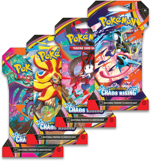 Pokémon TCG: Mega Evolution Chaos Rising - Sleeved Booster - Inglés