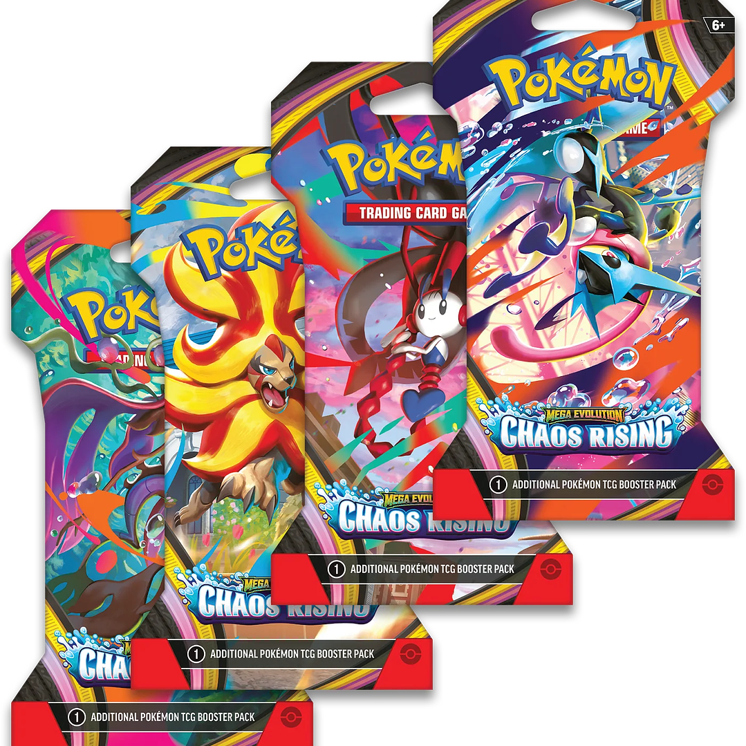 Preventa - Pokémon TCG: Mega Evolution Chaos Rising - Sleeved Booster - Inglés 1