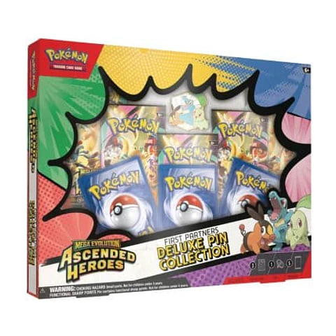 Pokémon Ascended Heroes First Partners Deluxe Pin Collection - Inglés