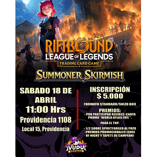 Inscripción Evento Riftbound: Summoner Skirmish 18 de Abril 2026