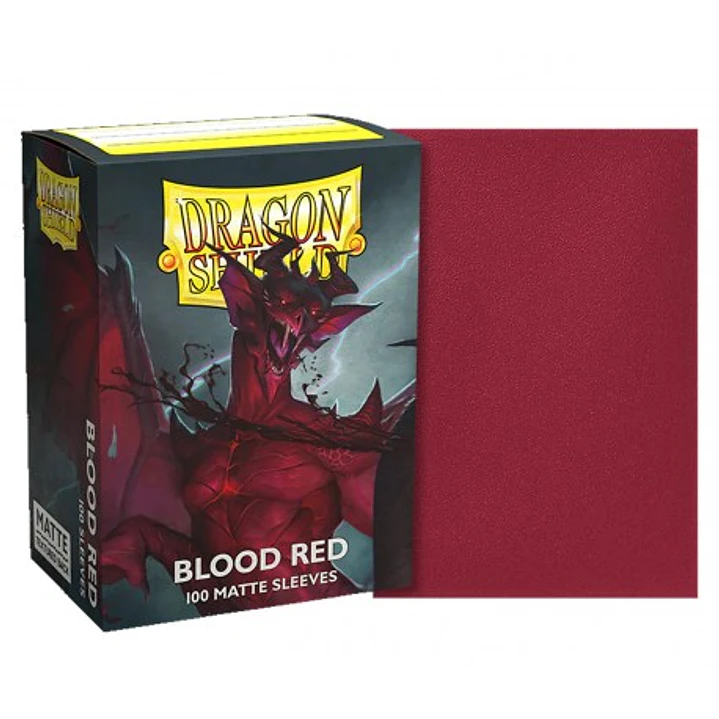 Dragon Shield: Protectores Blood Red Matte 100u 1