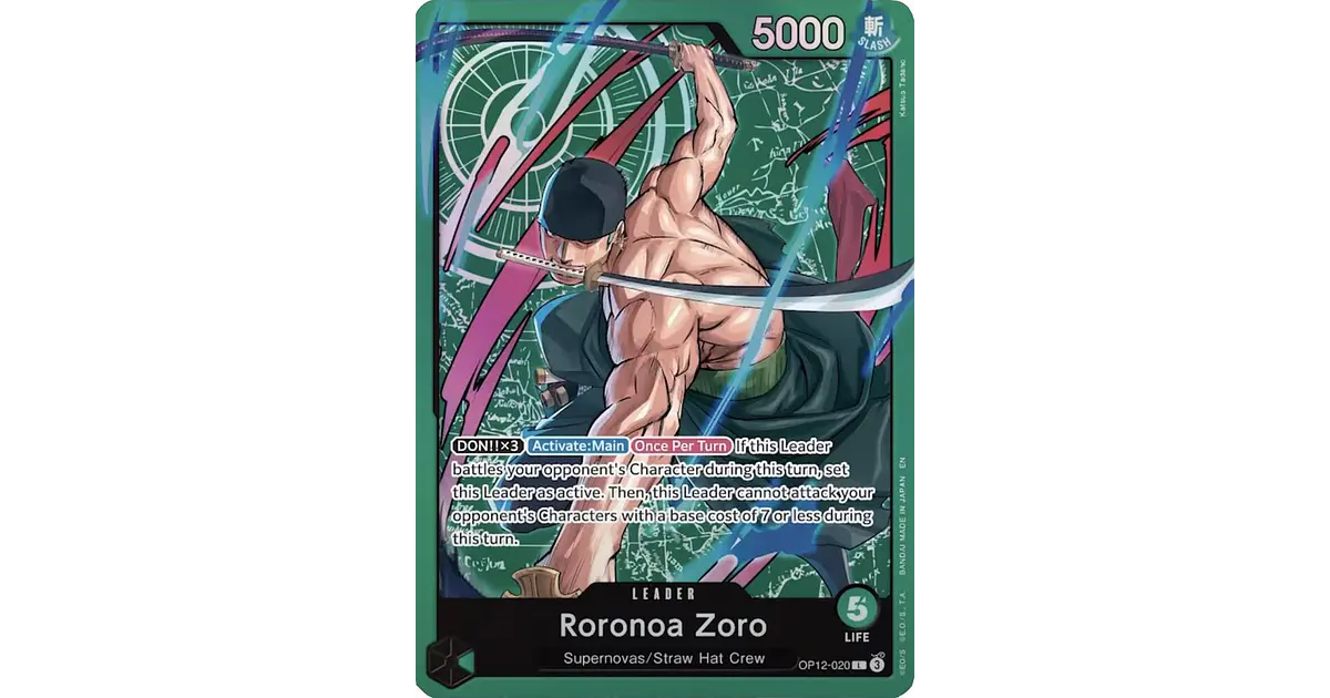 Roronoa Zoro - OP12-020 (Zoro Deck) - Learn Together Deck Se