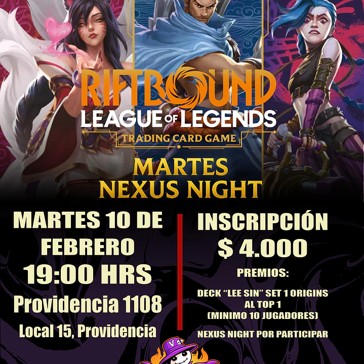 Evento - Todos los Martes - Riftbound Nexus Night en Vudugaming 1