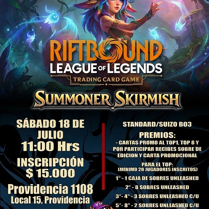 Inscripción Evento Riftbound: Summoner Skirmish 18 de Julio 2026 1