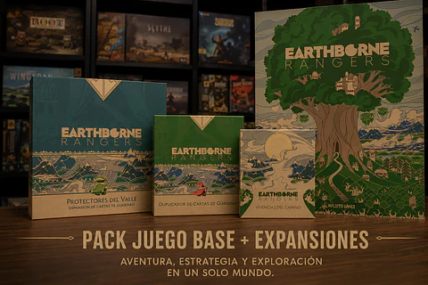 Pack Earthborne Rangers Base + Duplicador de cartas de Guardián + Protectores del Valle + Vivencias del Camino - Español