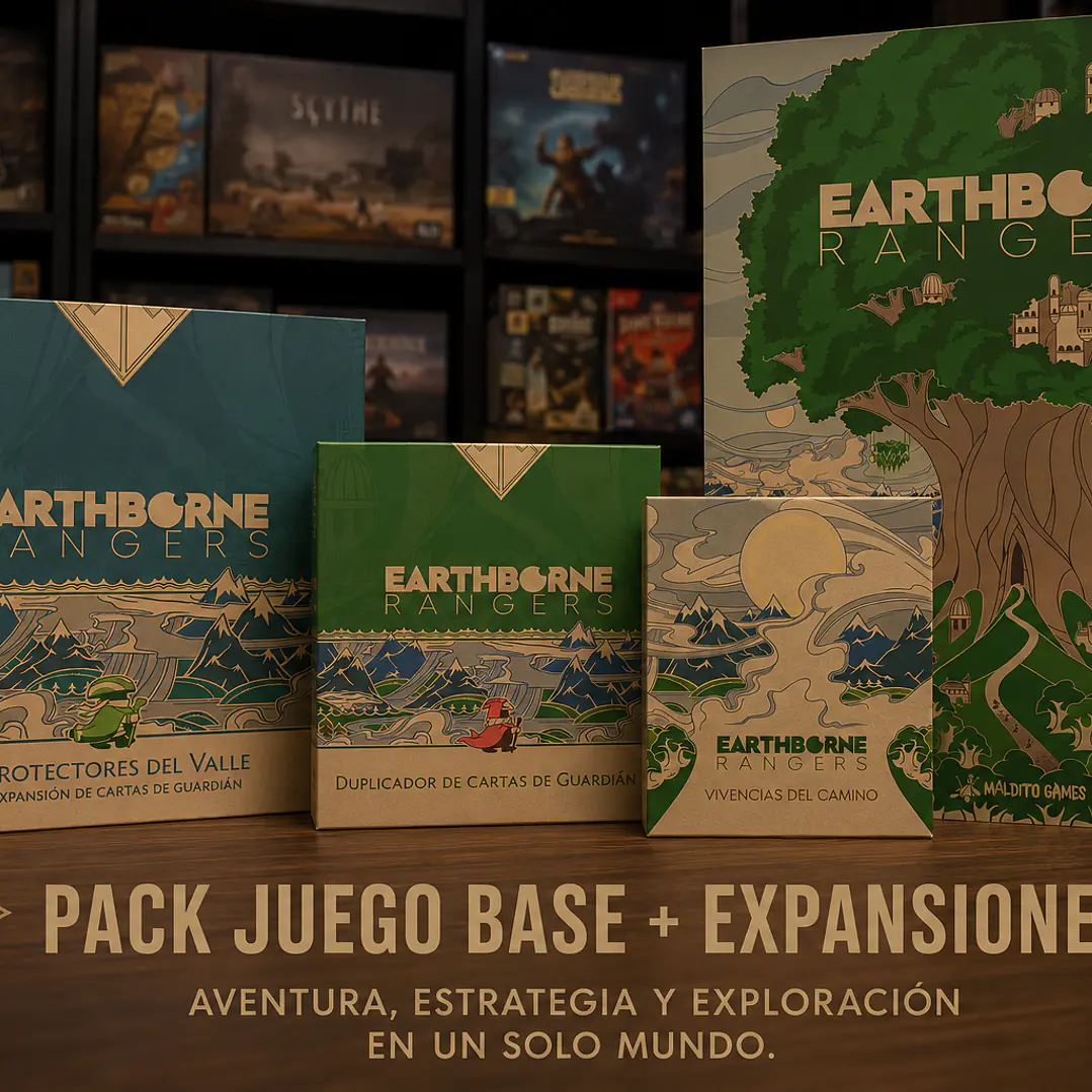 Pack Earthborne Rangers Base + Duplicador de cartas de Guardián + Protectores del Valle + Vivencias del Camino - Español 1