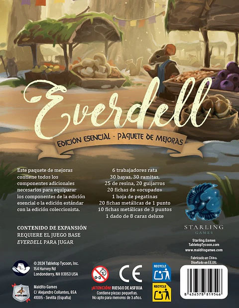 Paquete de mejoras - Everdell: Edición Esencial