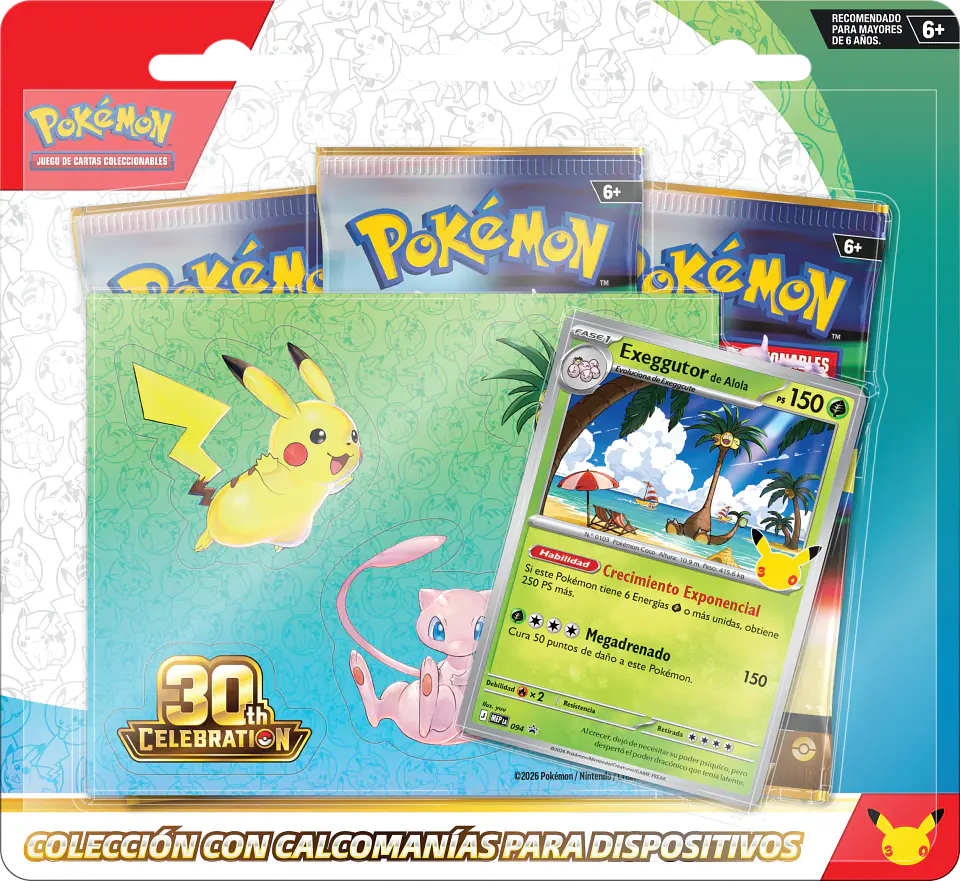 Pokemon TCG: 30th Celebration Tech Sticker Collection Alolan Exeggutor 1