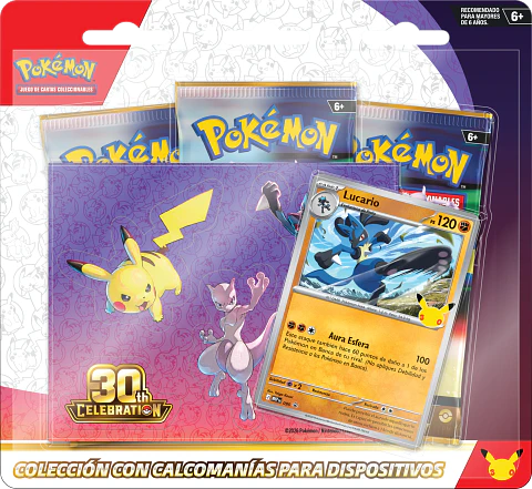 Pokemon TCG: 30th Celebration Tech Sticker Collection Lucario