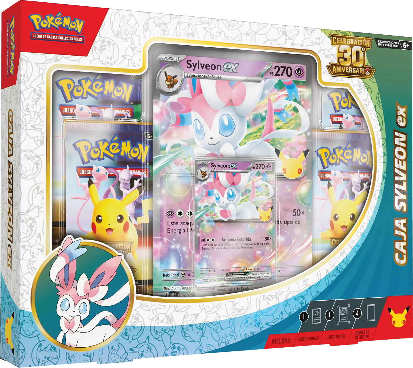Pokemon TCG: 30th Celebration Sylveon Ex Box 1