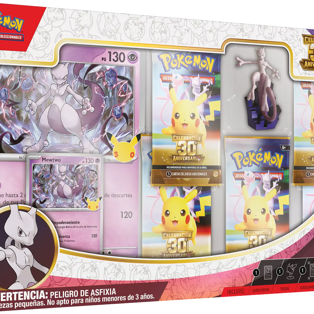 Preventa - Pokemon TCG: 30th Celebration Figure Collection Mewtwo - Español 1