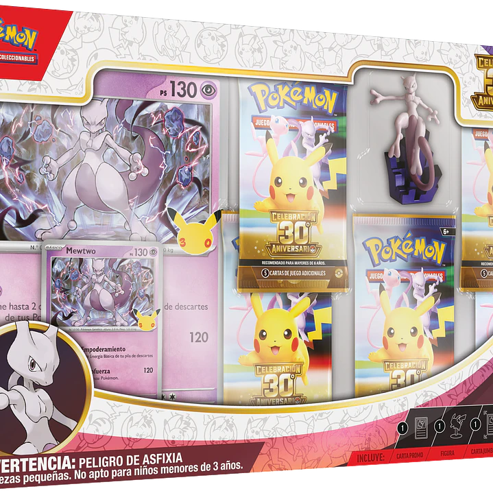 Preventa - Pokemon TCG: 30th Celebration Figure Collection Mewtwo - Español 1